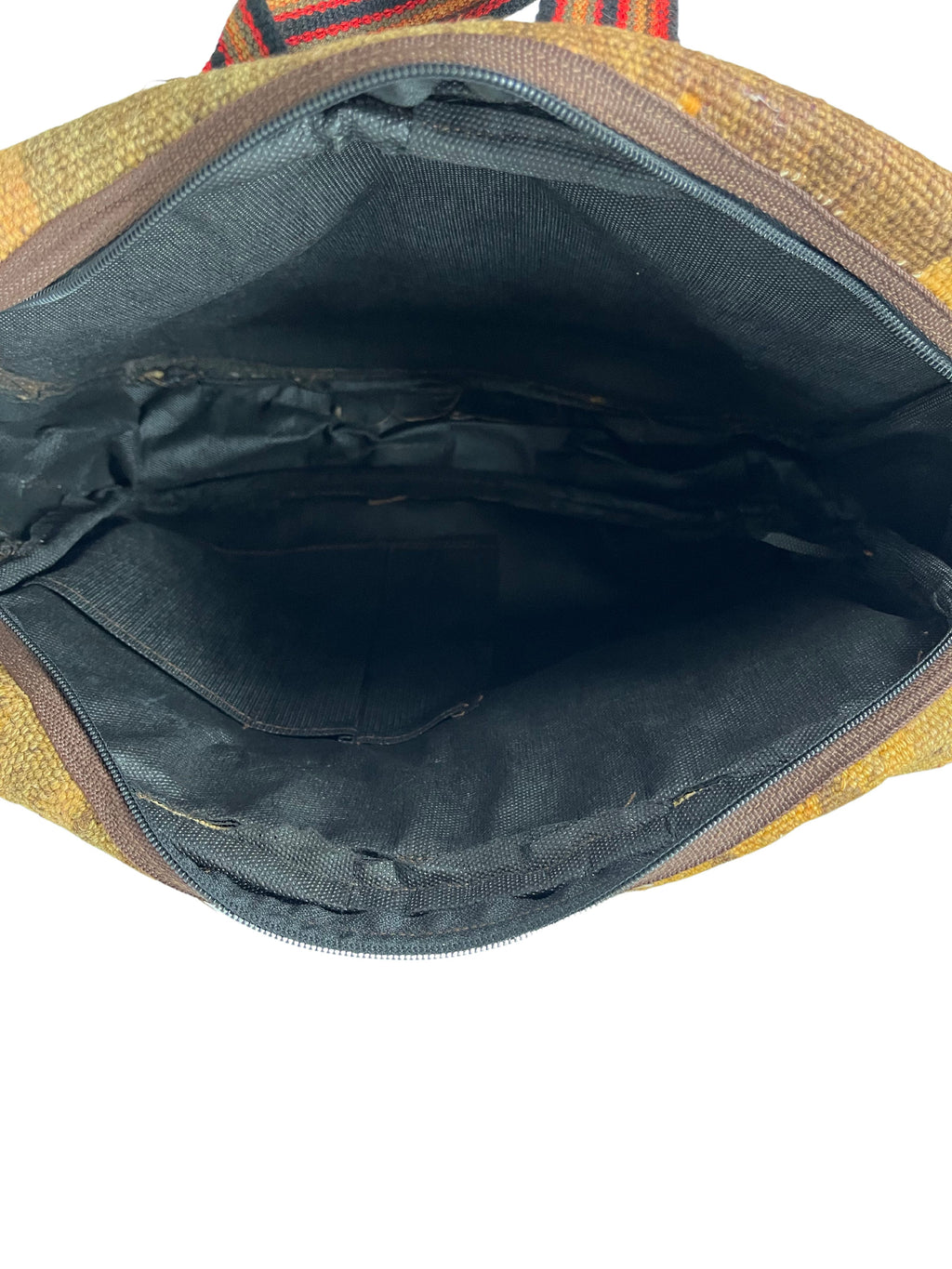 Kelim Tasche Nomad Erdtöne, handgewebtes Unikat – Ansicht 6