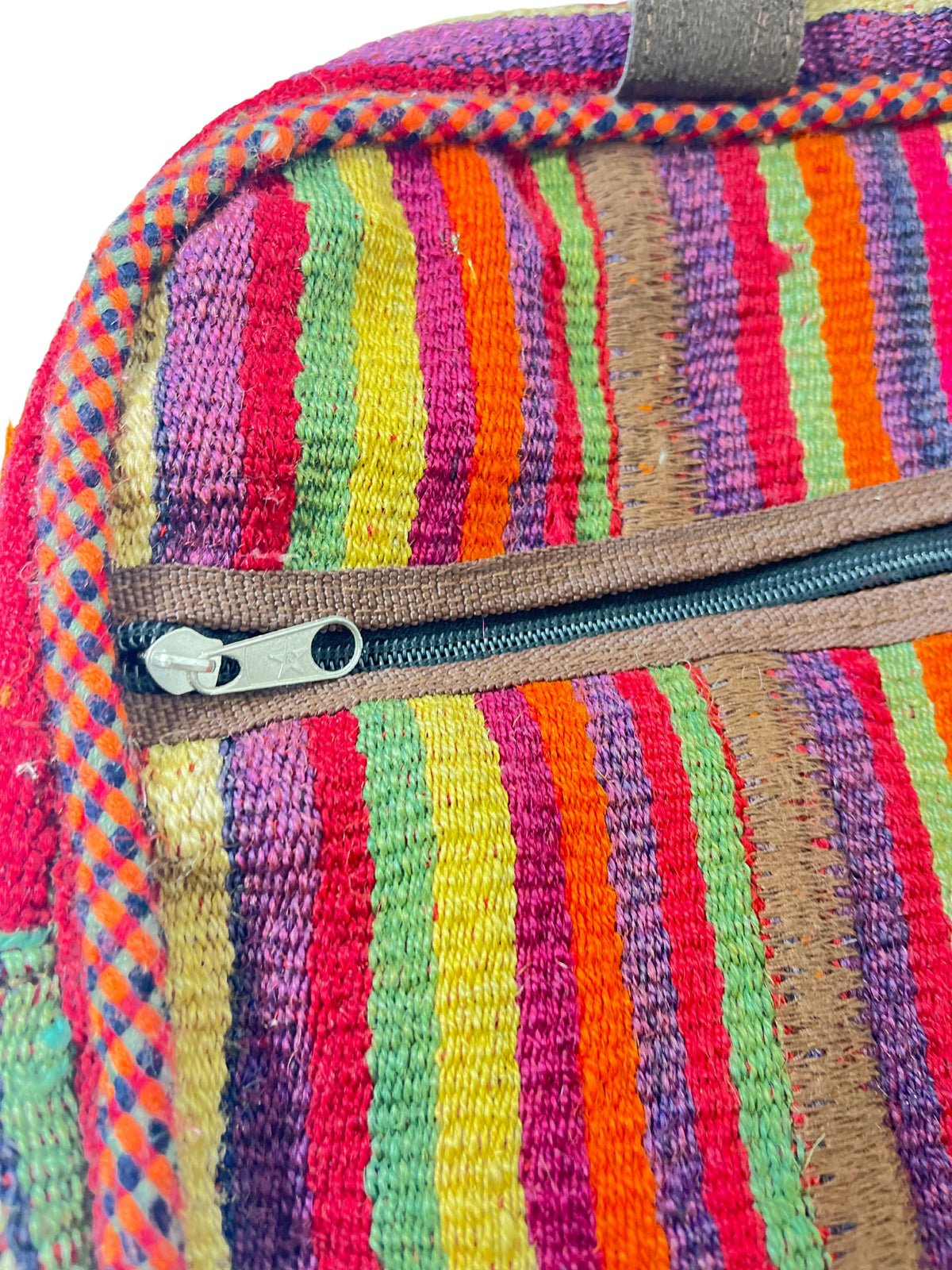 Kelim Tasche Nomad geometrisches Muster, handgewebtes Unikat – Ansicht 4