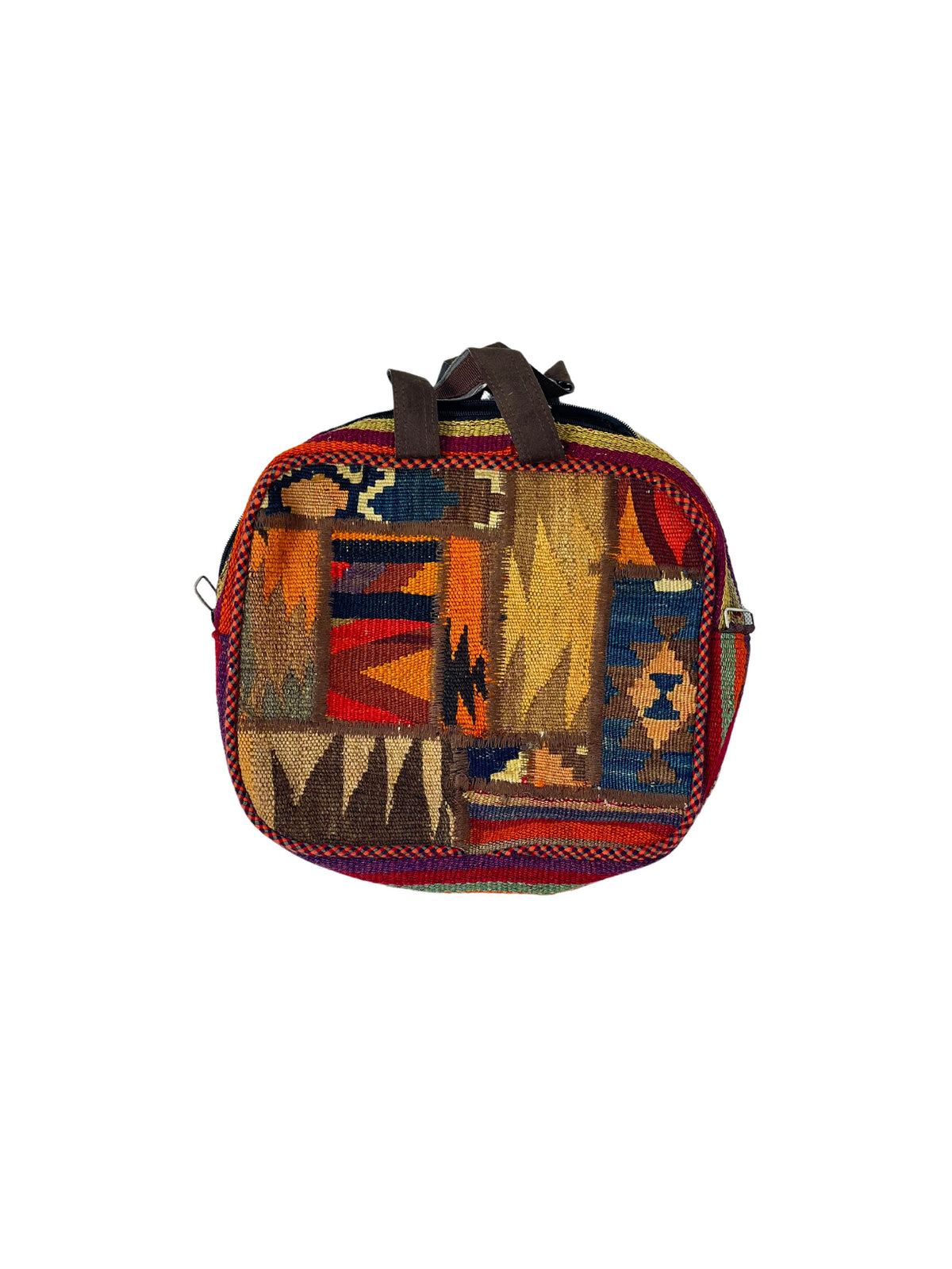 Kelim Tasche Nomad geometrisches Muster, handgewebtes Unikat – Ansicht 2