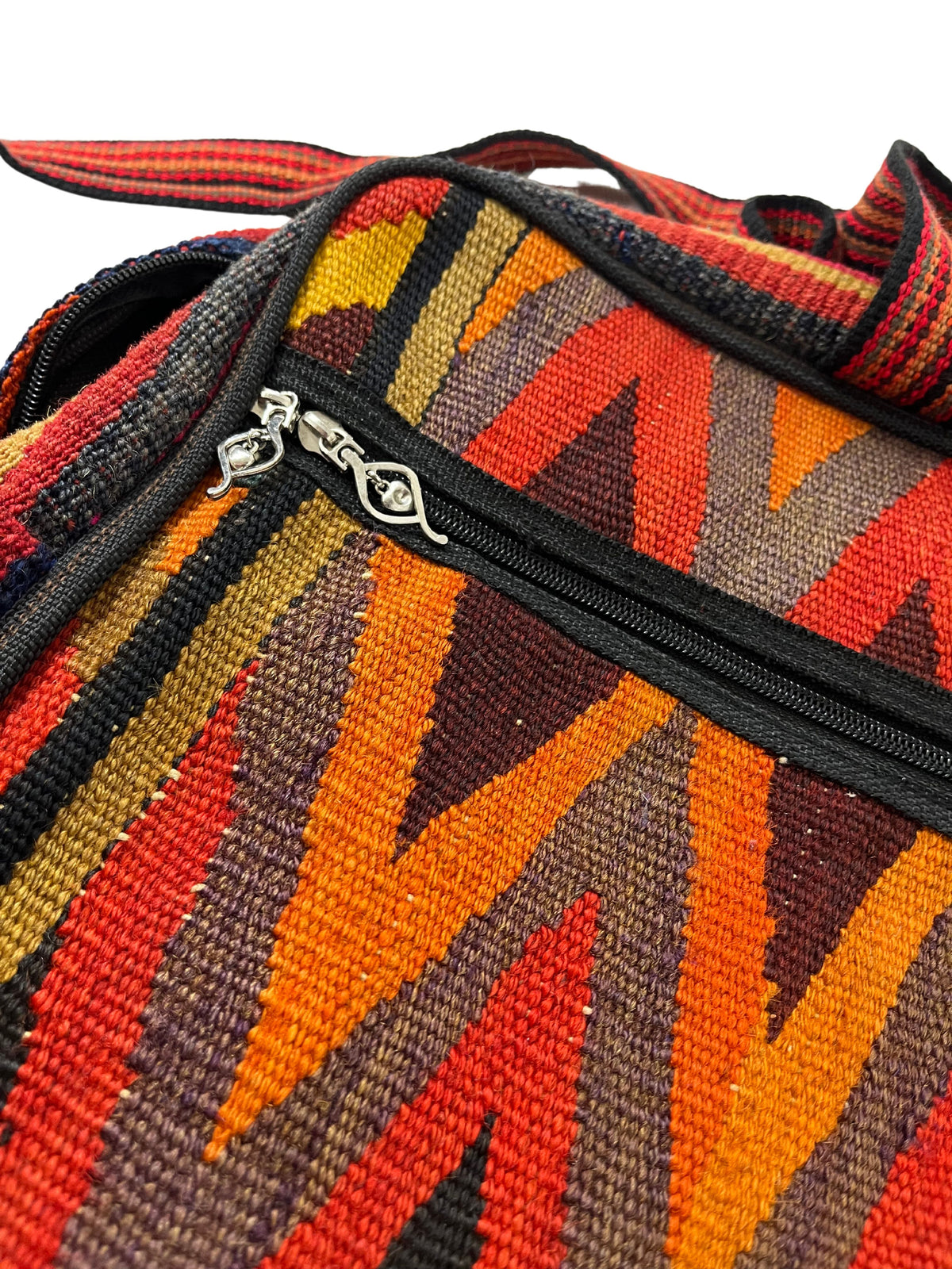 Kelim Tasche Nomad Terracotta, handgewebtes Unikat – Ansicht 4