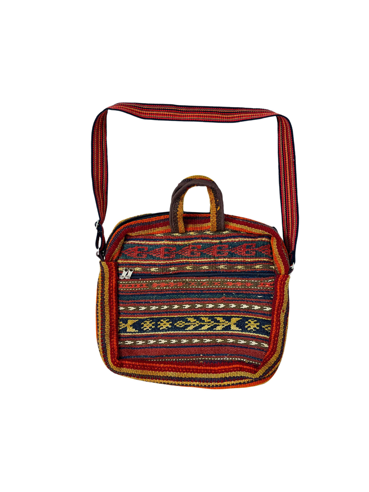 Kelim Tasche Nomad Naturmuster, handgewebtes Unikat – Ansicht 3